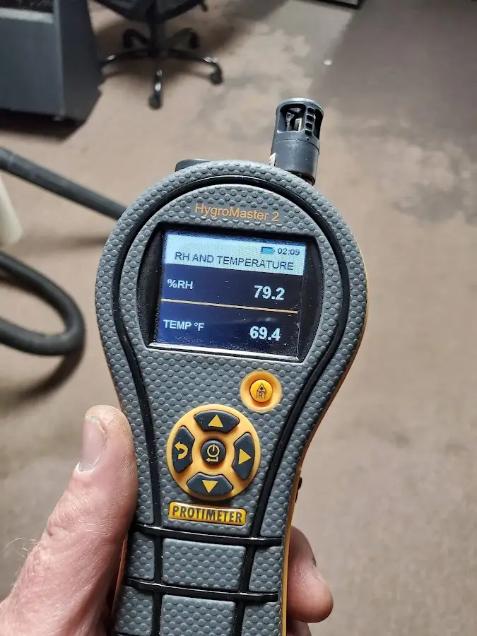 Moisture meter humidity assessment for Mold Remediation & Removal in San Elizario